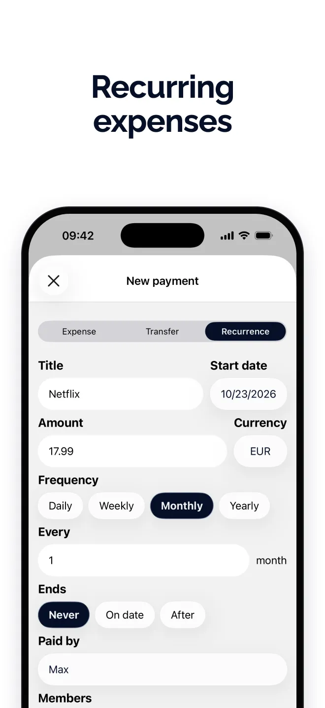 Recurring expenses