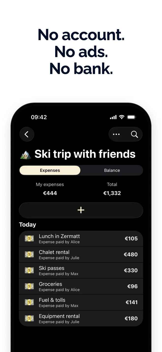 No account. No ads. No bank.