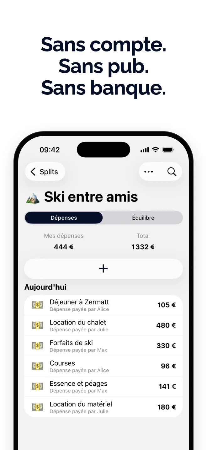 Sans compte. Sans pub. Sans banque.