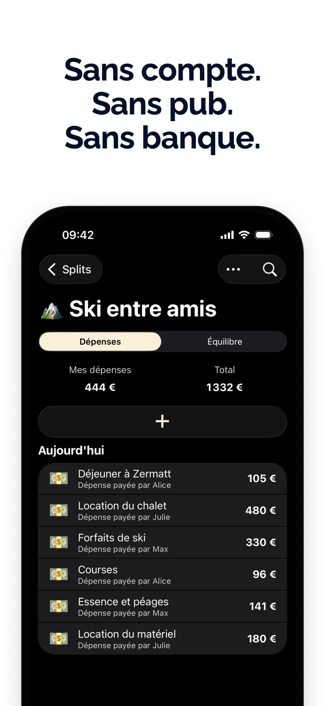 Sans compte. Sans pub. Sans banque.
